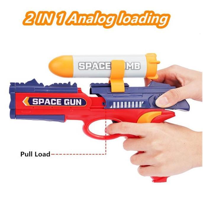 8GARASBEK - MAINAN SHOOTING PELURU NERF 2 IN 1 DIY MERAKIT SHOOTING PELURU PAINTBALL & PELURU LEMBUT