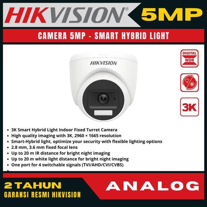 cctv hikvision 5mp turbo hd kamera indoor camera cctv
