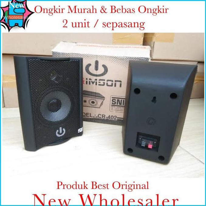 Paket Sound Cafe Speaker 5 Titik Crimson 4 Inch Original Free Kabel
