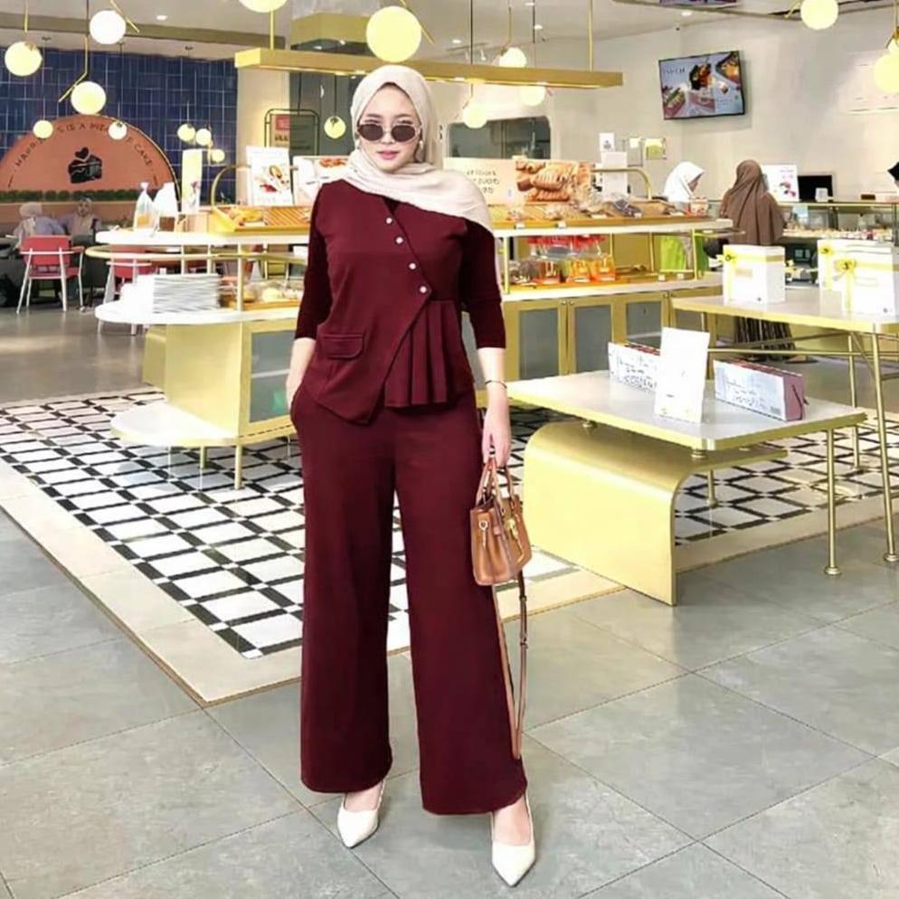 Limited Rachel Set Celana +Rompi - Bestiie Fashion - Setelan Knit Premium - Vest Set Celana - Atasan