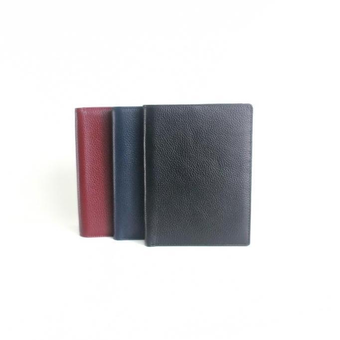 Dompet Wanita Dompet Kartu Besar Kulit Asli Pria Wanita P014 - Hitam