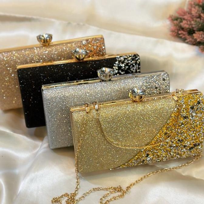 Tas Wanita Tas Pesta Safira Kondangan Wanita Import Clutch