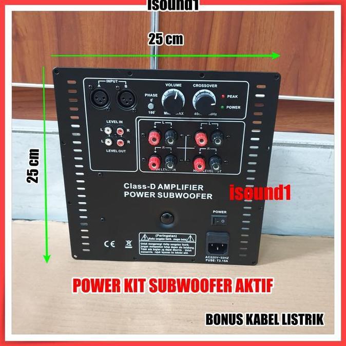 TERLARIS MESIN POWER KIT SUBWOOFER AKTIF AMPLIFIER AMPLI SUB ACTIVE BISA 12IN 15IN 18IN BASS MANTAP