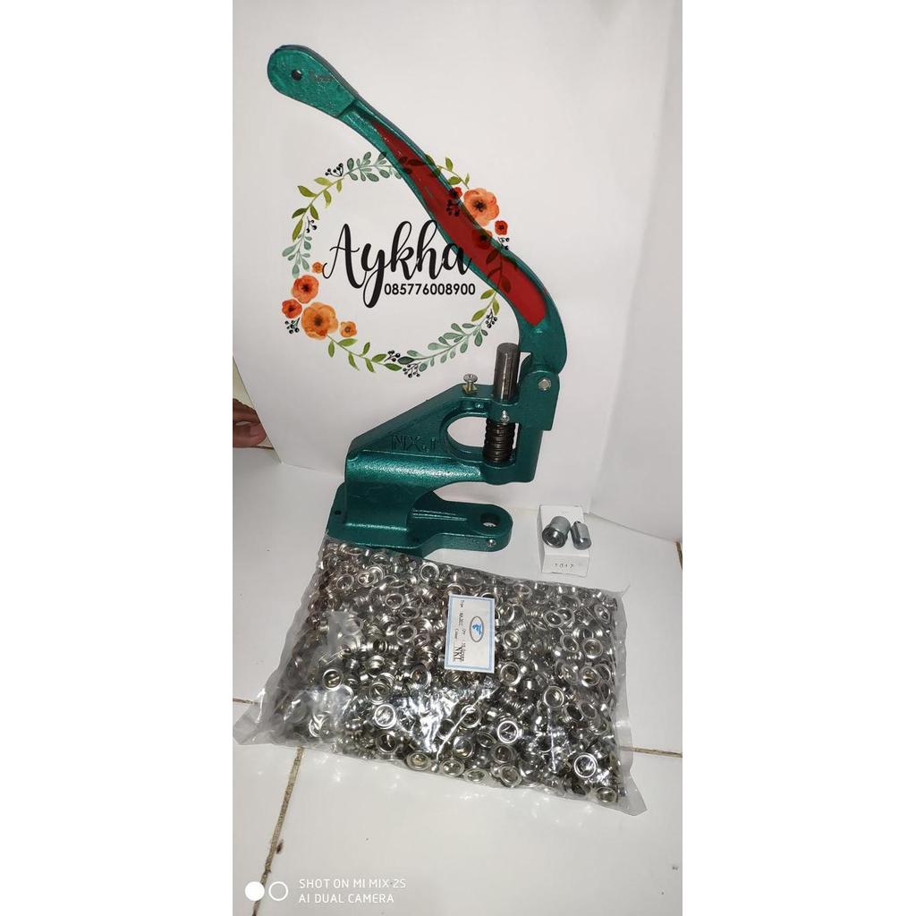 Paket Hand Press Handpress Mata Ayam Sapi Eyelet Banner Spanduk 10mm