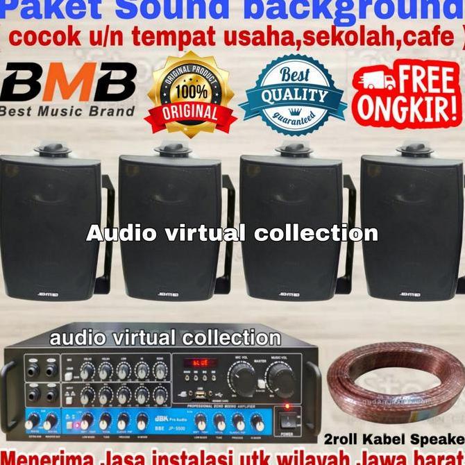 TERLARIS PAKET SOUND SPEAKER INDOOR BMB ( ISI 4UNIT )