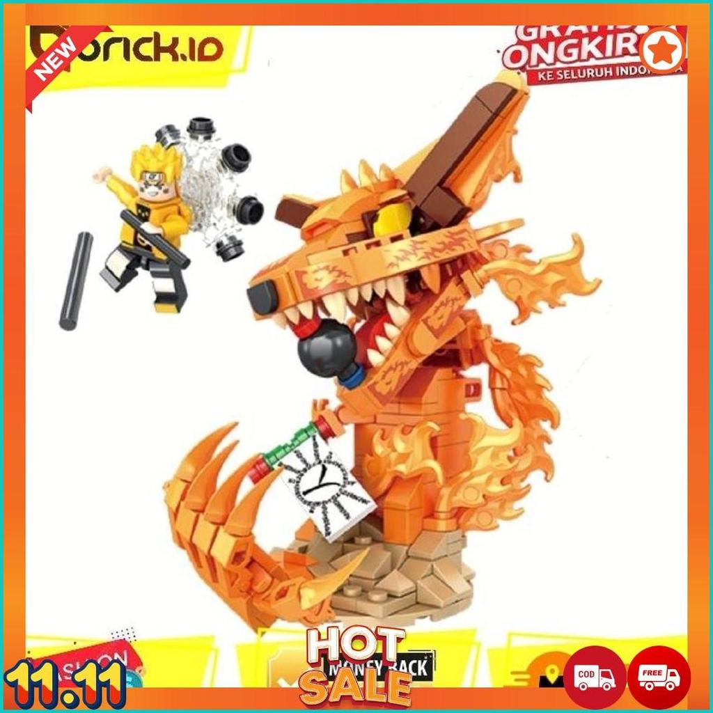 Mainan Anak Brick Figure Naruto Kyubi Kurama Besar Bricks Naruto Shippuden Akatsuki Sasuke Kakashi I