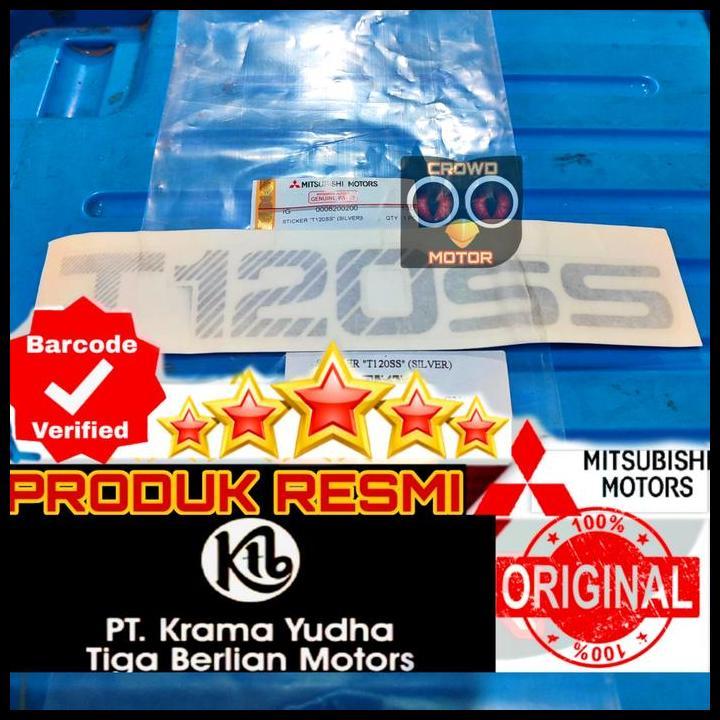 DISKON STIKER T120SS STICKER T120SS T120 SS SILVER ORI MITSUBISHI KTB 100% 