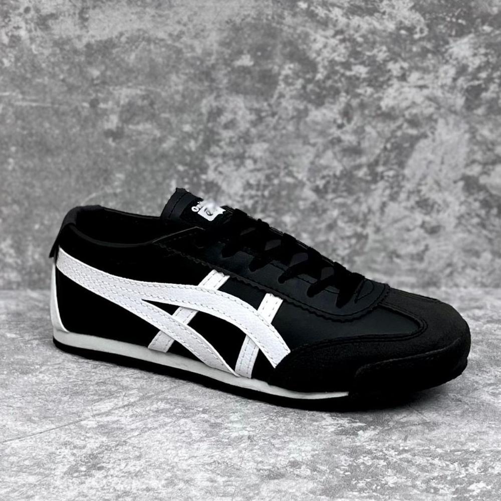 best sale onitsuka - sepatu onitsuka tiger mexico 66 black white unisex - spatu onisuka hitam putih 