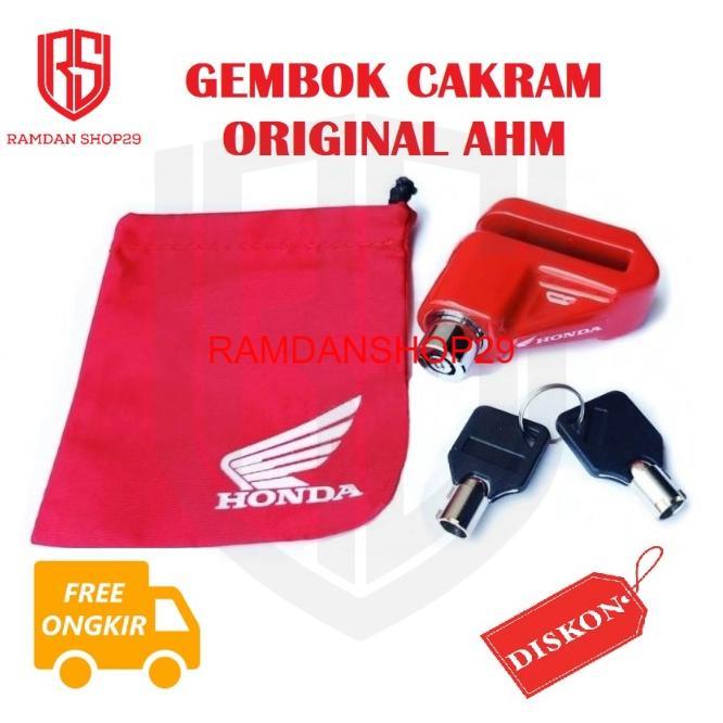 Kunci Gembok Cakram Motor Honda Original AHM Disk Brake Lock Safety Pengaman Cakram Ori AHM