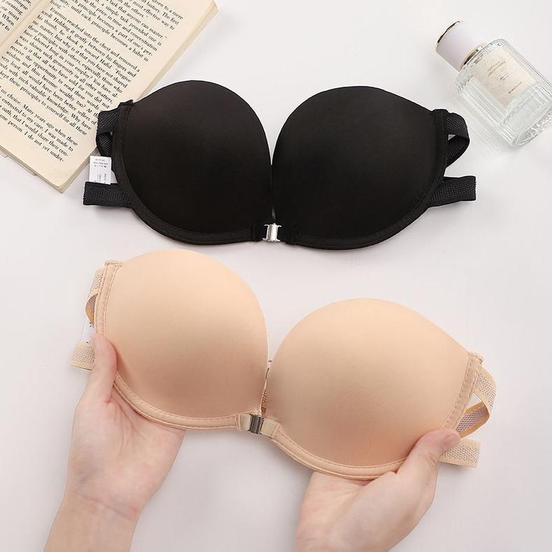 garansi ss 107 bra sexy bra push up tanpa tali kait depan