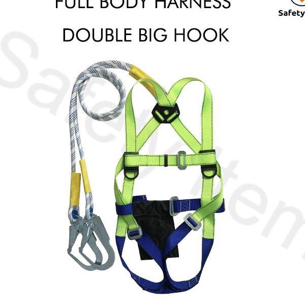 Full Body Harness Double Big Hook / Safety Body Harness Double Big Hook Lanyard
