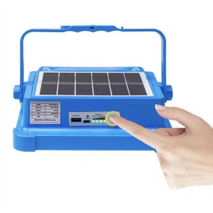 PHLOX DSU Lampu Tenaga Surya LED Solar Panel 50W 100W Bisa Menjadi Powerbank Cocok Untuk Camping Tra