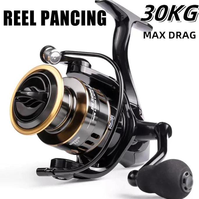 Reel Pancing 80kg HE500 - 7000 Asli Besi  Fishing Reel Spinning Reel Murah Kuat Power Handle Metal C