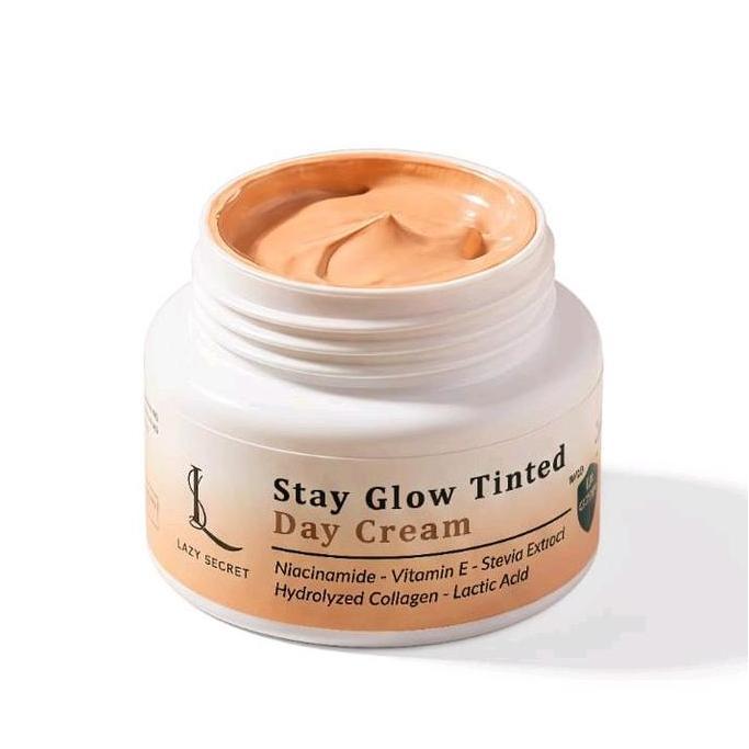 ELIMASANUK - LAZY SECRET BEDAK ANTI FLEK KRIM SIANG STAY GLOW BANTU SAMARKAN FLEK CERAHKAN WAJAH KUS