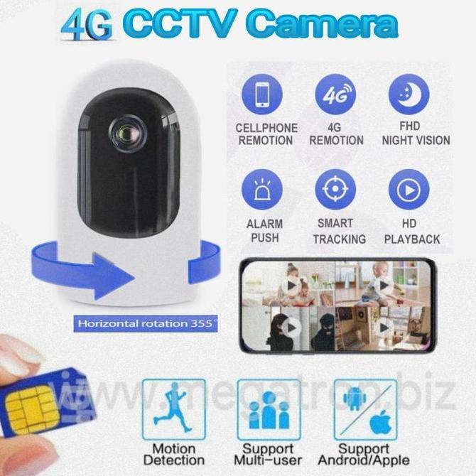4G GSM CCTV Camera (pakai simcard GSM Bisa putar Kiri-Kanan)