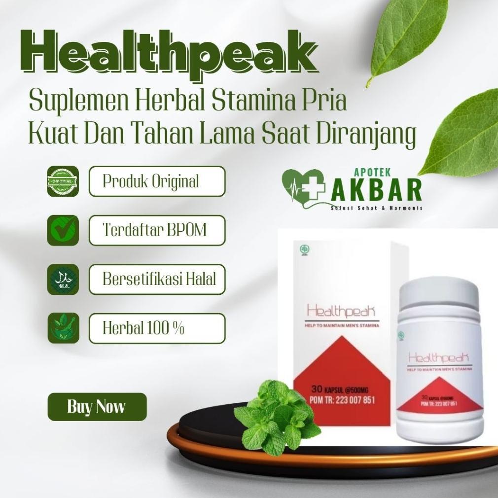 (Terbaru) Healthpeak Original Suplemen Herbal Membangkitkan Stamina Pria BPOM (Terlaris)