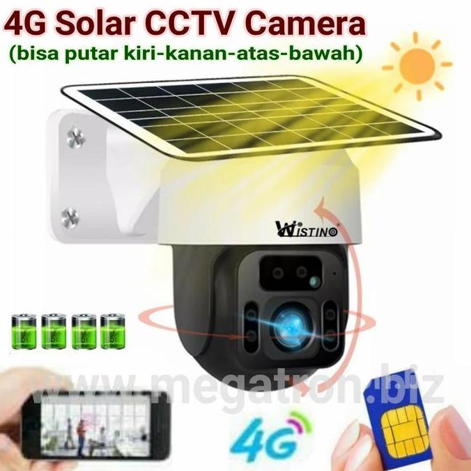 4G GSM Solar CCTV Camera (putar kiri-kanan-atas-bawah) Weatherproof