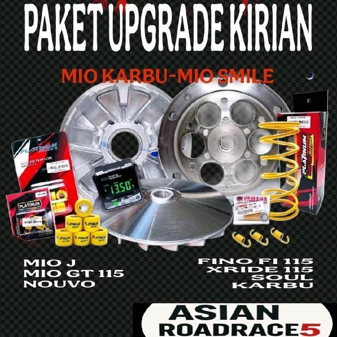 Mio Karbu Full Set Racing Paket Full Upgrade Kirian Cvt Mio Smile M3 J Gt Soul S Z Sporty Gear Karbu