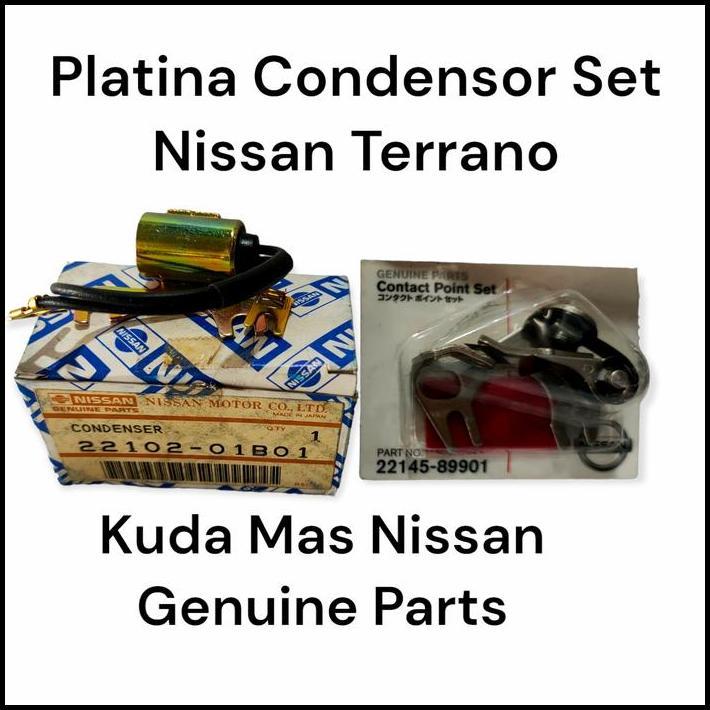 DISKON PLATINA CONDENSOR SET DELCO/DISTRIBUTOR NISSAN TERRANO, GENUINE PARTS 