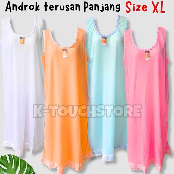 ( 1Pcs ) Dalaman Terusan Gamis Rosita /Undrok Dalaman Panjang Katun