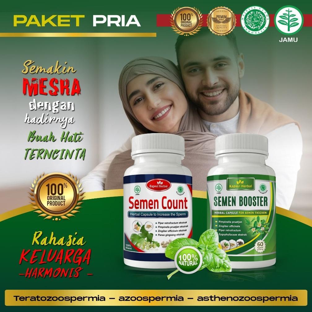 (Terbaru) Paket Kesuburan - Penyubur Pria - Semen Booster - Semen Count (Terlaris)