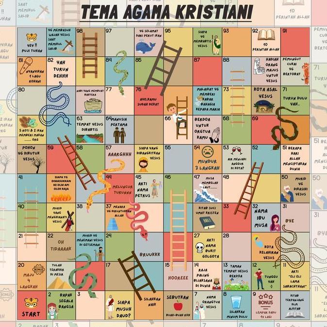 Bavirajuuuuu - Ular Tangga Jumbo Karpet Raksasa Mainan Edukasi Anak Gratis Dadu