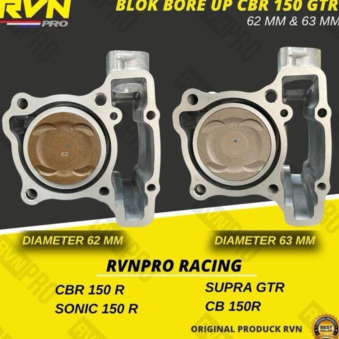 Blok Seher Bore Up Racing K56 Cbr 150R New Sonic 150 R Cb 150R New Supra Gtr 150 62 63 Mm 62Mm 63Mm 