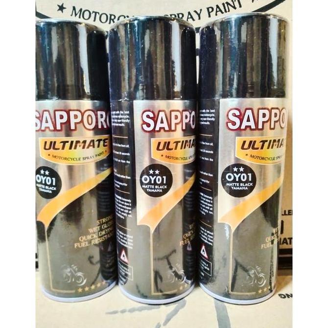 Grosir Pilok Pilox Cat Semprot Sapporo Ultimate Saporo Ultimate Oy01 Matte Black Yamaha Hitam Doff D