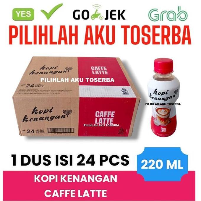 NUIFARM - KOPI KENANGAN CAFFE LATTE COFFEE 200 ML - ( 1 DUS ISI 24 BOTOL )