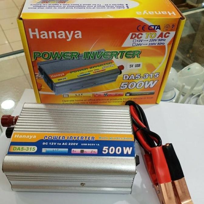 TERMURAH - Power Inverter DC ke AC Hanaya Astello 500W