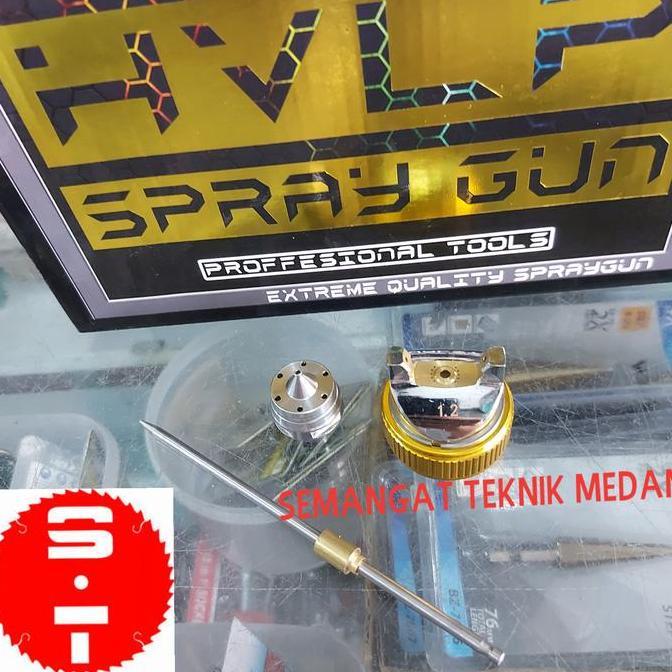 TERBARU - 1,2mm SPAREPART NOZZLE SET SPRAY GUN ANGIN HVLP HYPER COOFIX 1,2 1.2mm