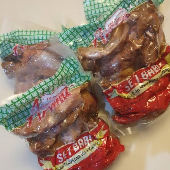 NEW SEI BABI ASAP MERK AROMA ASLI KUPANG NTT/ SE'I BABI 500GR FROZEN MAKANAN FOOD ORI