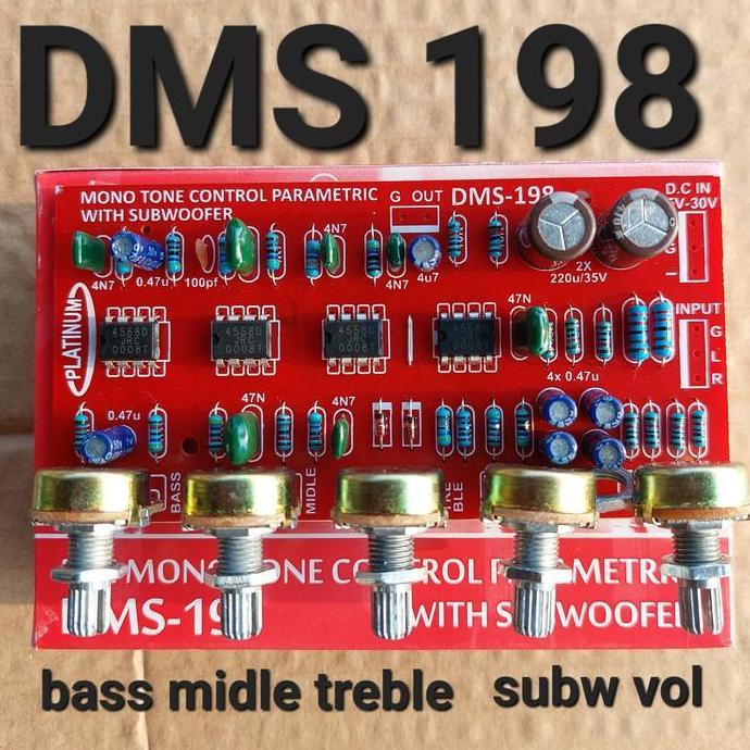 dms 198 tone control parametric parametrik mono bifet middle toa 201