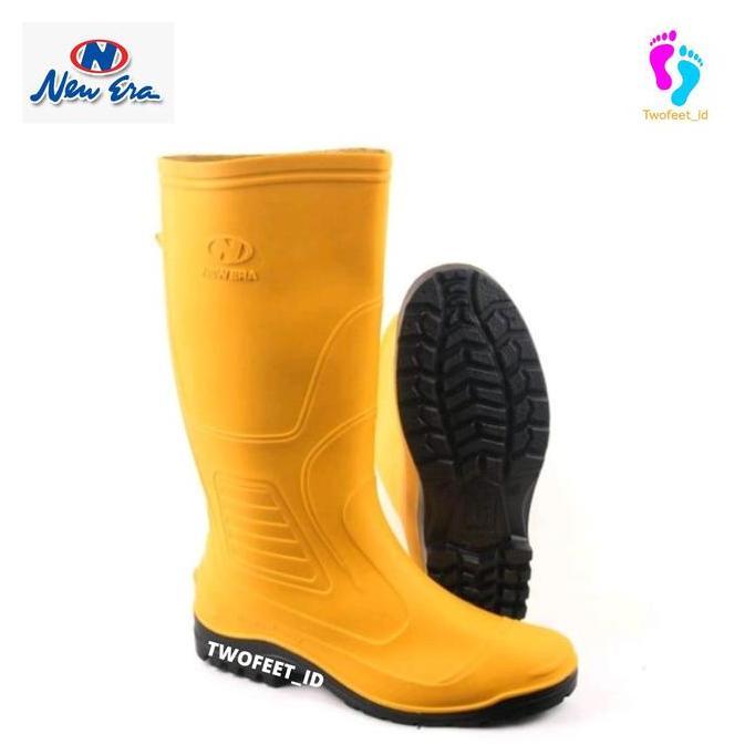 Sepatu Boot New Era Kuning Size 38 - 43 - Sepatu Proyek New Era - Sepatu Boot Panjang New Era