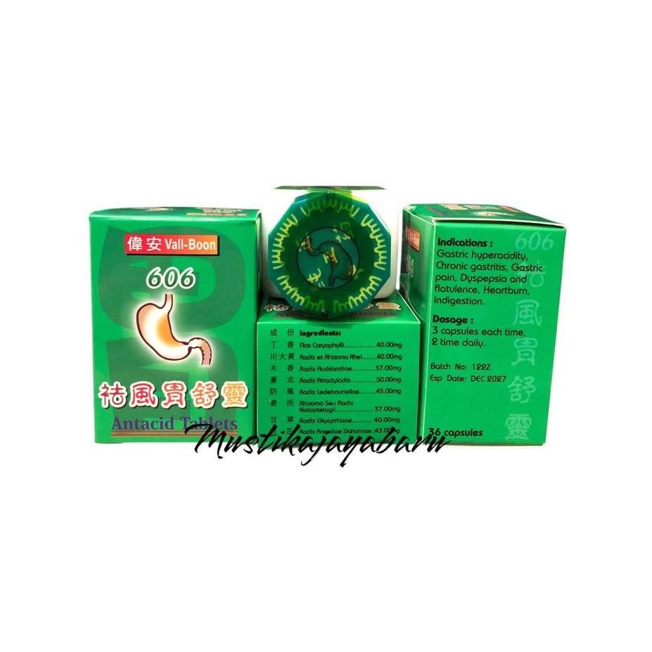 606 vall-boon obat herbal untuk maag nyeri ulu ati,lambung original