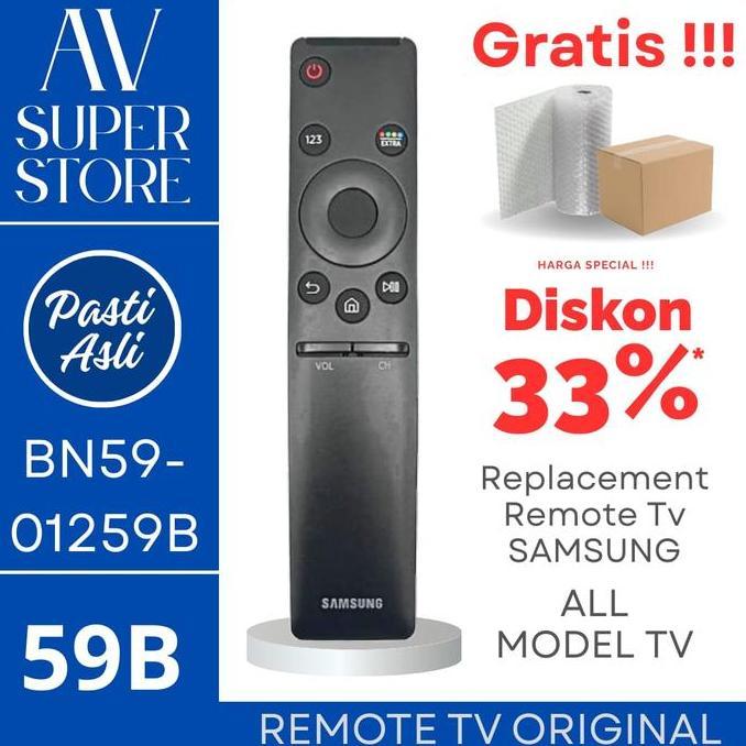 TERLARIS [PASTI ASLI] SAMSUNG REMOTE REMOT SMART TV LENGKUNG ORINAL SMART BN59-01259B 59B