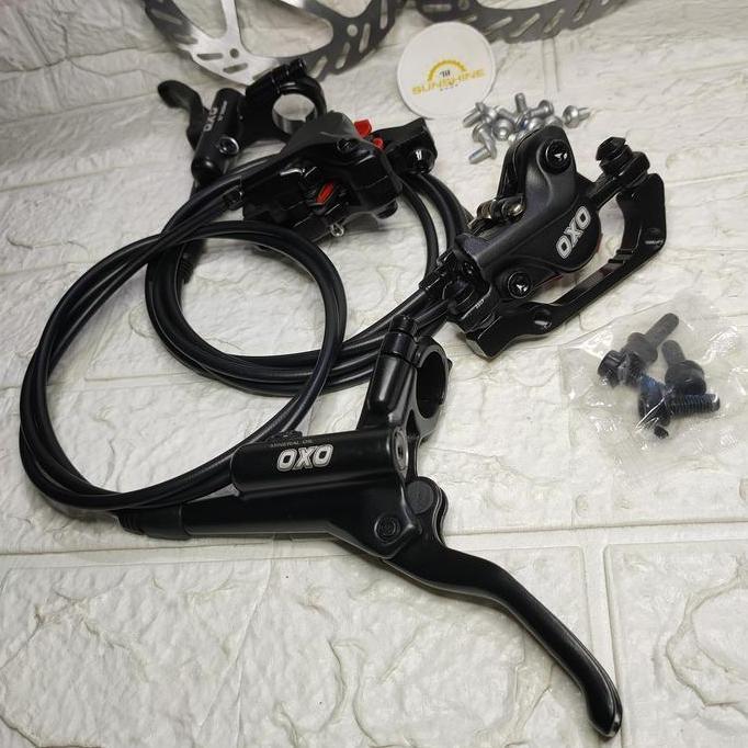 Disc Brake Hydraulic Hidrolik OXO HD-M220 Rem Cakram Hidrolis Include Rotor 160mm Sepeda MTB Lipat R