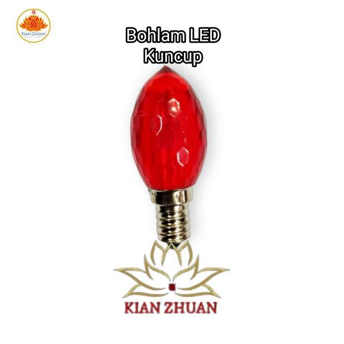 Bola Lampu Bohlam Mini/Kecil Merah/Kuning LED/Biasa