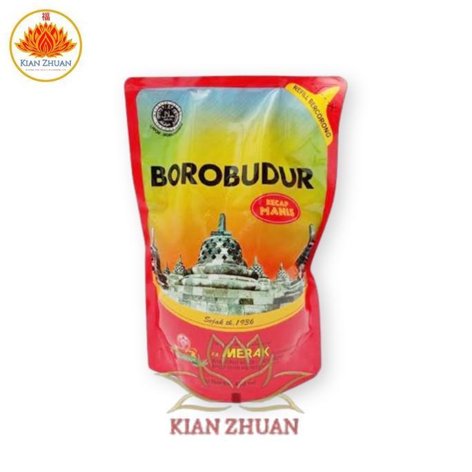 Kecap Cap Borobudur Asin/Manis 275ml, 550ml, 600ml, Botol/Refill