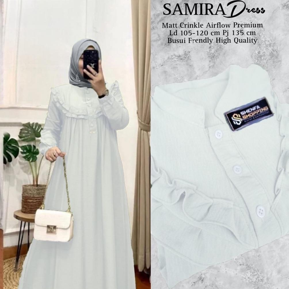 Termurah Gamis Crinkle Airflow Terbaru / Gamis Crinkle Jumbo Ld 120 Kekinian