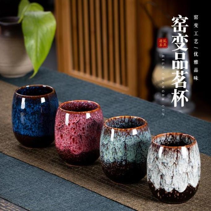TERLARIS!! GELAS JEPANG KERAMIK SET CUP JAPANESE STYLE GLASS MUG SET 4 PCS