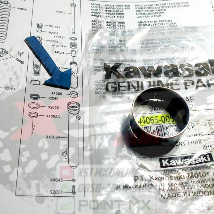 collar gesek tele klx 150 ori kawasaki
