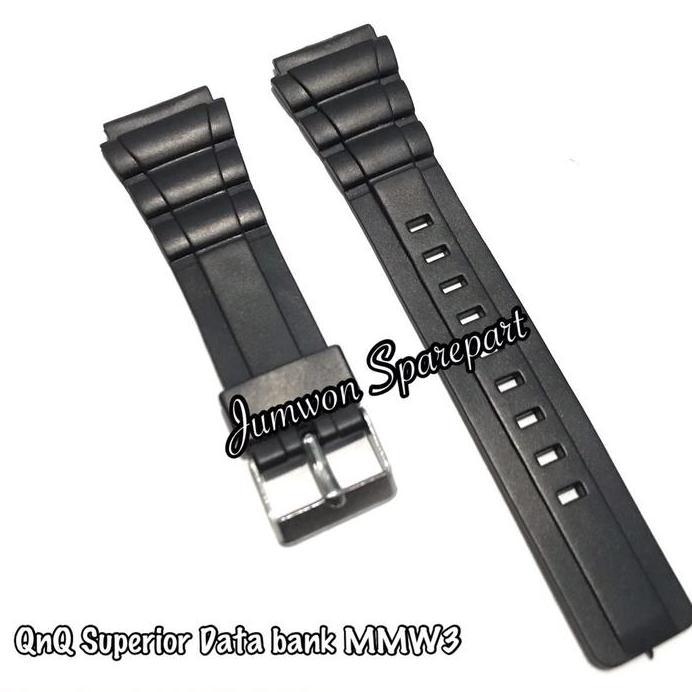 Strap Tali Jam Tangan QnQ QQ Q&Q Superior Data Bank MMW3 MMW 3