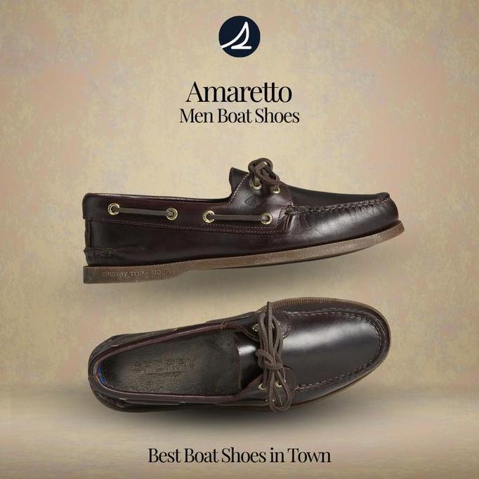 Sepatu Boatshoe Sperry Topsider Amaretto Original