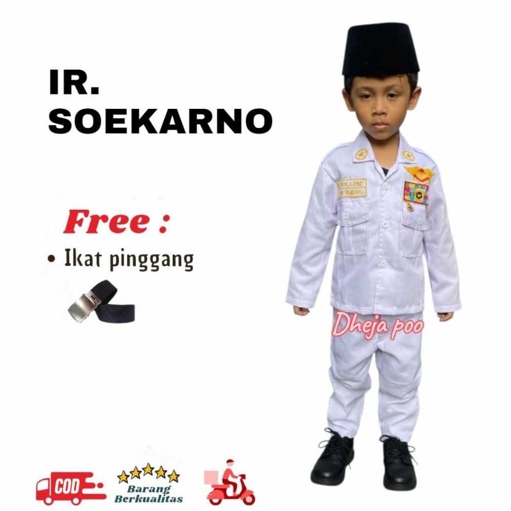 Diskon Baju Sukarno Seragam Pahlawan Sukarno Pakaian Profesi Anak Baju Karnaval Anak
