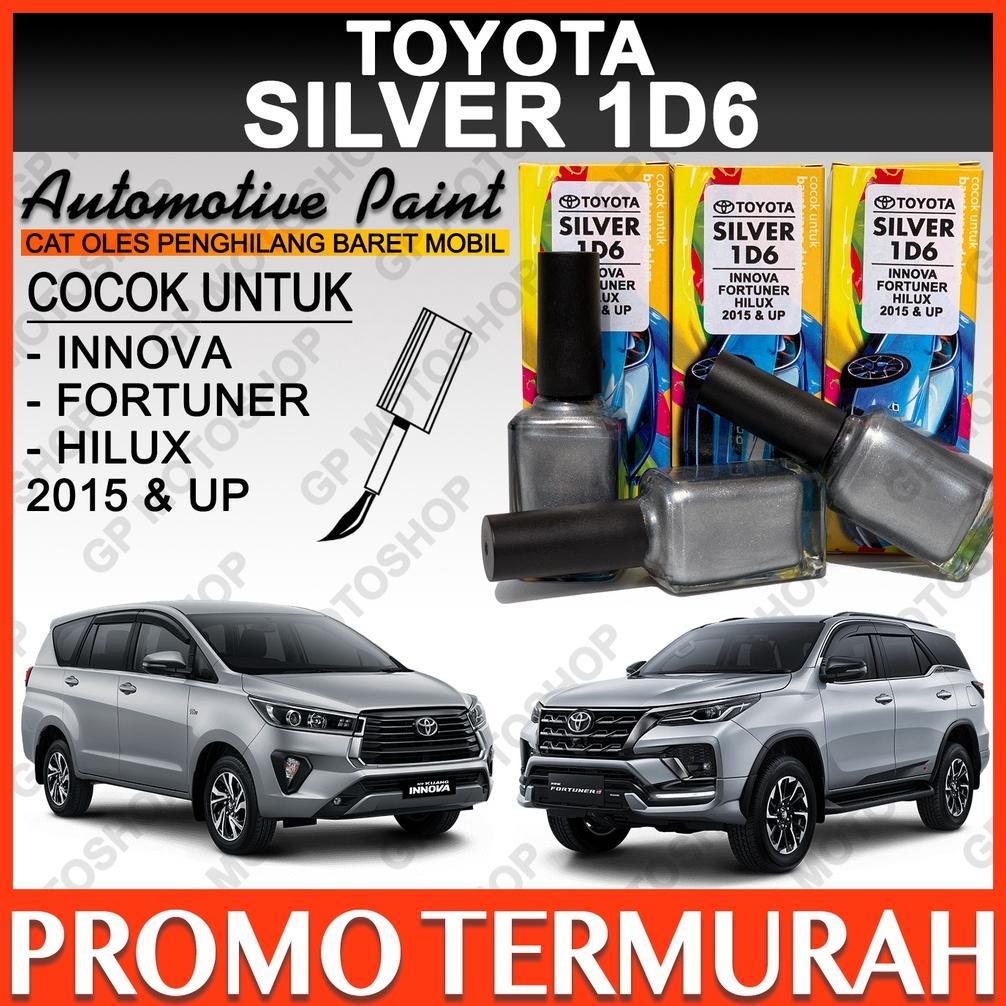 NEW TOYOTA SILVER METALLIC 1D6 CAT OLES PENGHILANG BARET MOBIL LECET GORES METALIK INNOVA FORTUNER [