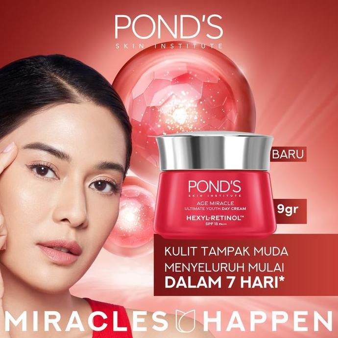 gvika99  - complete travel set - ponds age miracle day cream 9gr + night cream 9gr + facial foam 100