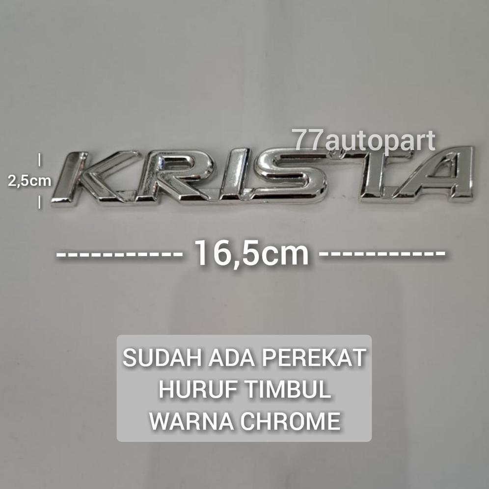NEW emblem logo krista untuk kijang kapsul tulisan krista [terbaik][terlaris]