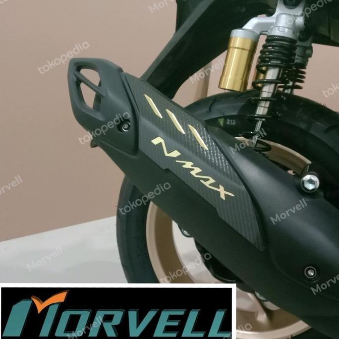 All New Nmax 2020 Gold Cover Tutup Knalpot - Exhaust Garnish Nmax Baru