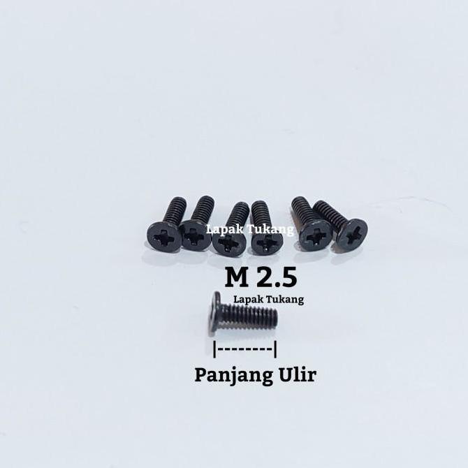 50 Pcs Baut Komputer Laptop M2.5X4 M2.5X5 M2.5X6 M2.5X7 M2.5X8 M2.5X10 Baut Cm M2.5 Hemat